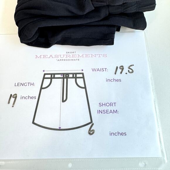 Lane Bryant Livi Womens Active Skorts Size 22/24 Drawstring Workout Black - Picture 7 of 7